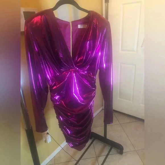 House of CB Metallic Pink Mini Dress - Picture 6 of 6